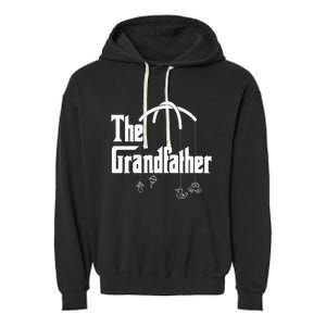 Grandfather Quote Funny Design For Grandpas Garment-Dyed Fleece Hoodie