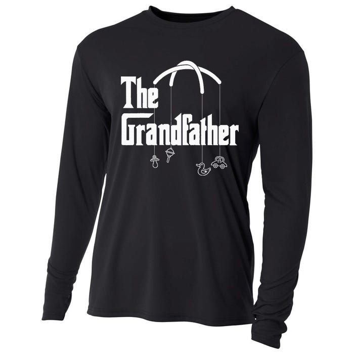 Grandfather Quote Funny Design For Grandpas Cooling Performance Long Sleeve Crew