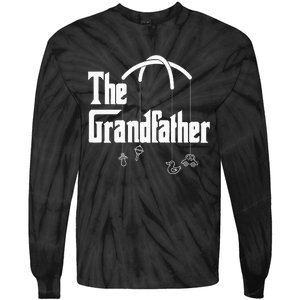 Grandfather Quote Funny Design For Grandpas Tie-Dye Long Sleeve Shirt