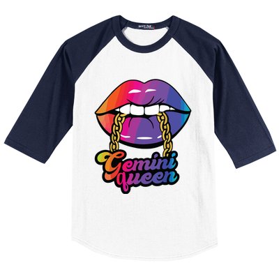 Gemini Queen Funny Baseball Sleeve Shirt