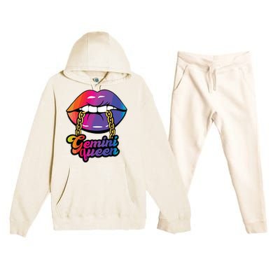 Gemini Queen Funny Premium Hooded Sweatsuit Set