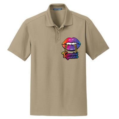 Gemini Queen Funny Dry Zone Grid Polo