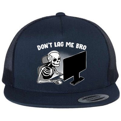 Gaming Quote Halloween Skeleton Gamers Respawn Gift Flat Bill Trucker Hat