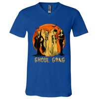 Goth Queens Halloween Ghoul Gang Horror Bride Frankenstein V-Neck T-Shirt