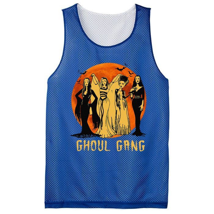 Goth Queens Halloween Ghoul Gang Horror Bride Frankenstein Mesh Reversible Basketball Jersey Tank