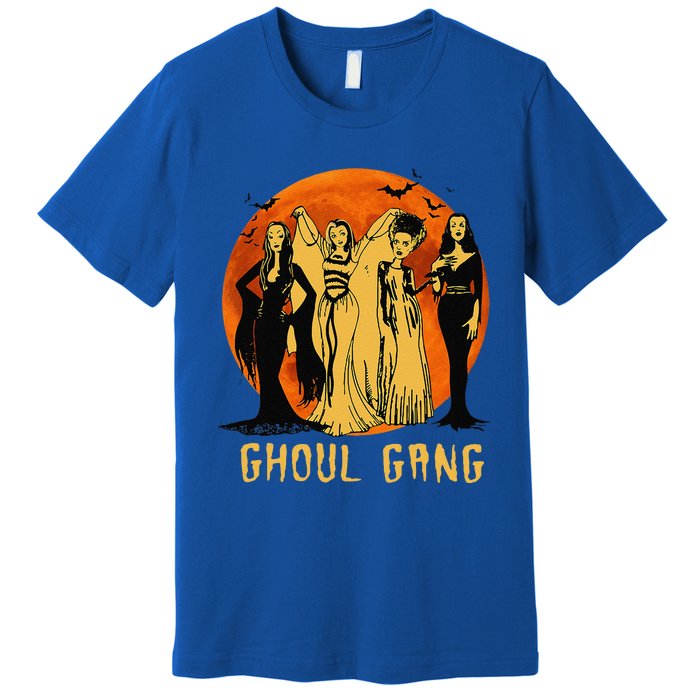 Goth Queens Halloween Ghoul Gang Horror Bride Frankenstein Premium T-Shirt