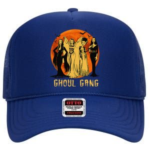 Goth Queens Halloween Ghoul Gang Horror Bride Frankenstein High Crown Mesh Back Trucker Hat