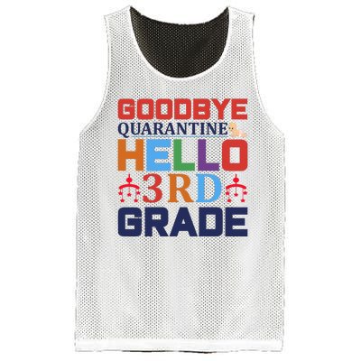 Goodbye Quarantine Hello 3rd Grade Mesh Reversible Basketball Jersey Tank