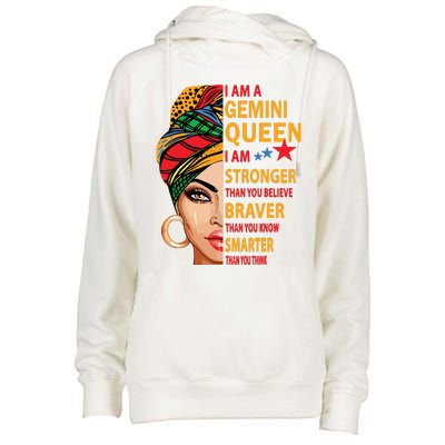 Gemini Queen I Am Stronger Birthday Gift For Gemini Zodiac Womens Funnel Neck Pullover Hood