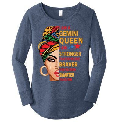 Gemini Queen I Am Stronger Birthday Gift For Gemini Zodiac Women's Perfect Tri Tunic Long Sleeve Shirt