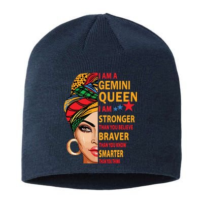 Gemini Queen I Am Stronger Birthday Gift For Gemini Zodiac Sustainable Beanie