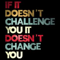 Gym Quote If It DoesnT Challenge You Fitness Motivation Drawstring Bag