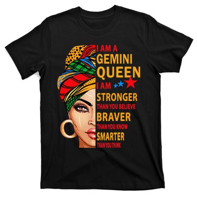 Gemini queen I am stronger birthday gift for Gemini zodiac T-Shirt