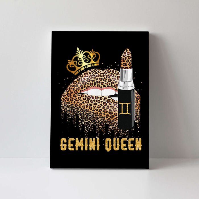 Gemini Queen Leopard Lips Gemini Canvas