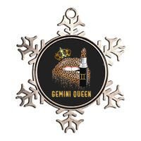 Gemini Queen Leopard Lips Gemini Metallic Star Ornament