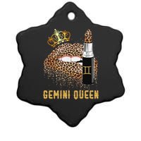 Gemini Queen Leopard Lips Gemini Ceramic Star Ornament