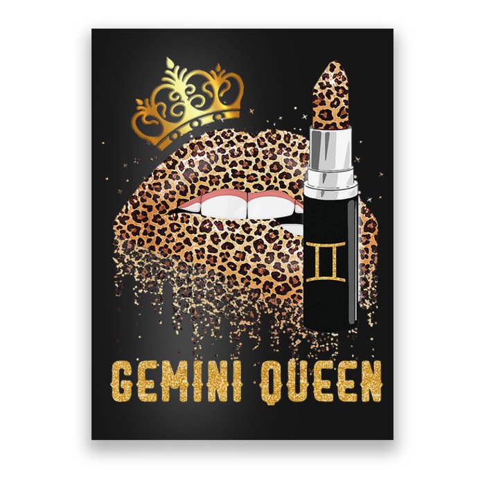 Gemini Queen Leopard Lips Gemini Poster