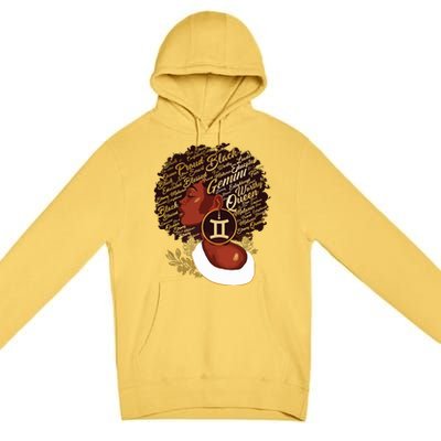 Gemini Queen Sweet As Candy Birthday Gift For Black Women Premium Pullover Hoodie