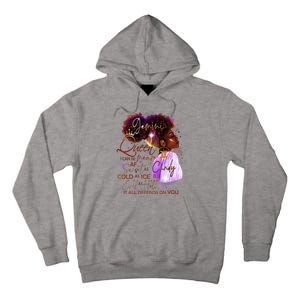 Gemini Queen Sweet As Candy Birthday Gift For Black Women Tall Hoodie