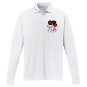 Gemini Queen Sweet As Candy Birthday Gift For Black Women Performance Long Sleeve Polo