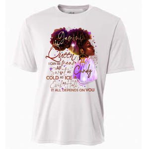 Gemini Queen Sweet As Candy Birthday Gift For Black Women Cooling Performance Crew T-Shirt