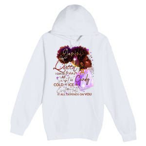 Gemini Queen Sweet As Candy Birthday Gift For Black Women Premium Pullover Hoodie