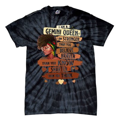 Gemini Queen Sweet As Candy Birthday Gift For Black Wo Tie-Dye T-Shirt