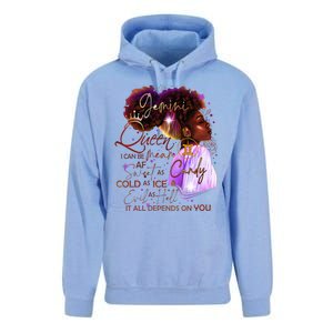 Gemini Queen Sweet As Candy Birthday Gift For Black Women Unisex Surf Hoodie