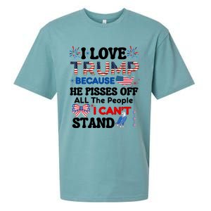 Great Quote Supporters I Love Trump Eagle Bow Tie Map Usa Gift Sueded Cloud Jersey T-Shirt