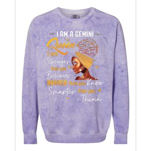 Gemini Queen Sweet As Candy Birthday Gift For Women Colorblast Crewneck Sweatshirt