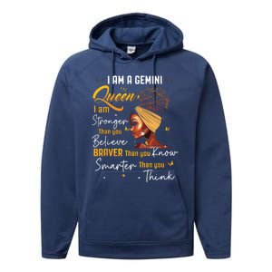 Gemini Queen Sweet As Candy Birthday Gift For Women Performance Fleece Hoodie