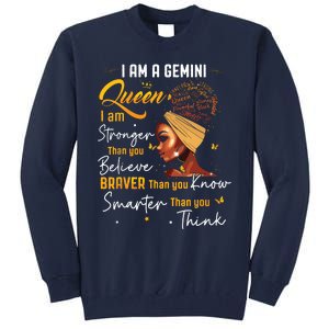 Gemini Queen Sweet As Candy Birthday Gift For Women Tall Sweatshirt