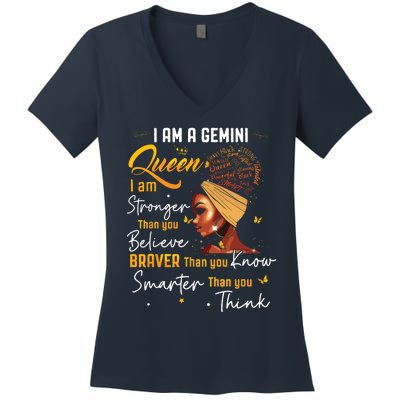 Gemini Queen Sweet As Candy Birthday Gift For Women Women's V-Neck T-Shirt