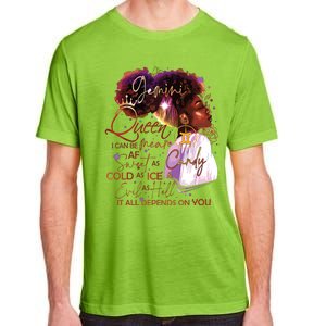 Gemini Queen Sweet As Candy Birthday Gift For Black Women Adult ChromaSoft Performance T-Shirt