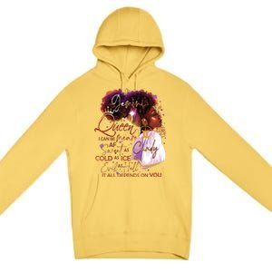 Gemini Queen Sweet As Candy Birthday Gift For Black Women Premium Pullover Hoodie