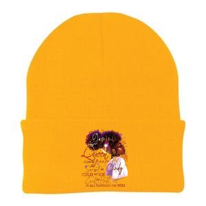 Gemini Queen Sweet As Candy Birthday Gift For Black Women Knit Cap Winter Beanie