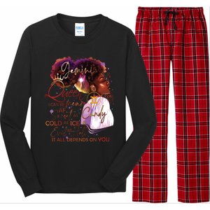 Gemini Queen Sweet As Candy Birthday Gift For Black Women Long Sleeve Pajama Set