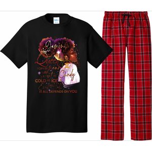 Gemini Queen Sweet As Candy Birthday Gift For Black Women Pajama Set