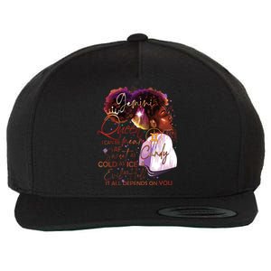 Gemini Queen Sweet As Candy Birthday Gift For Black Women Wool Snapback Cap