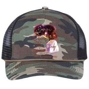 Gemini Queen Sweet As Candy Birthday Gift For Black Women Retro Rope Trucker Hat Cap