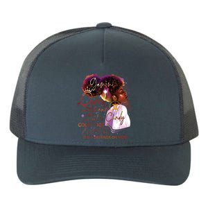 Gemini Queen Sweet As Candy Birthday Gift For Black Women Yupoong Adult 5-Panel Trucker Hat