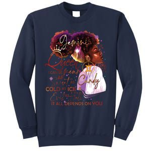 Gemini Queen Sweet As Candy Birthday Gift For Black Women Sweatshirt