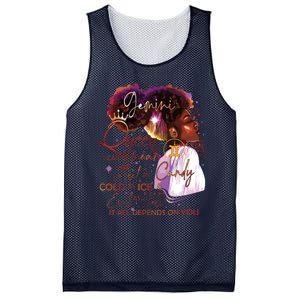 Gemini Queen Sweet As Candy Birthday Gift For Black Women Mesh Reversible Basketball Jersey Tank