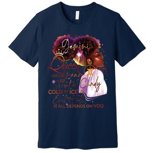 Gemini Queen Sweet As Candy Birthday Gift For Black Women Premium T-Shirt