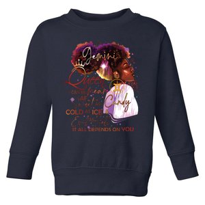 Gemini Queen Sweet As Candy Birthday Gift For Black Women Toddler Sweatshirt