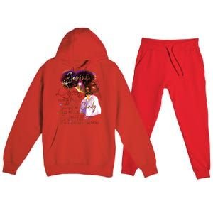 Gemini Queen Sweet As Candy Birthday Gift For Black Women Premium Hooded Sweatsuit Set