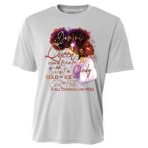 Gemini Queen Sweet As Candy Birthday Gift For Black Women Cooling Performance Crew T-Shirt