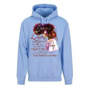 Gemini Queen Sweet As Candy Birthday Gift For Black Women Unisex Surf Hoodie