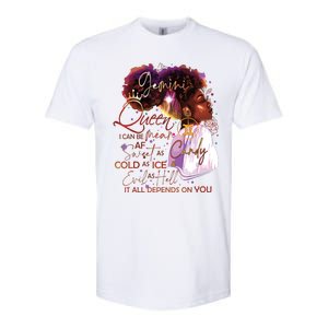 Gemini Queen Sweet As Candy Birthday Gift For Black Women Softstyle CVC T-Shirt