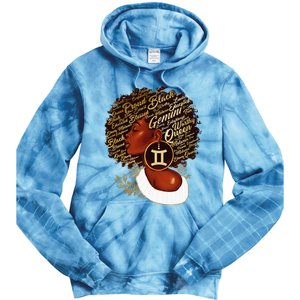 Gemini Queen Sweet As Candy Birthday Gift For Black wonen Tie Dye Hoodie